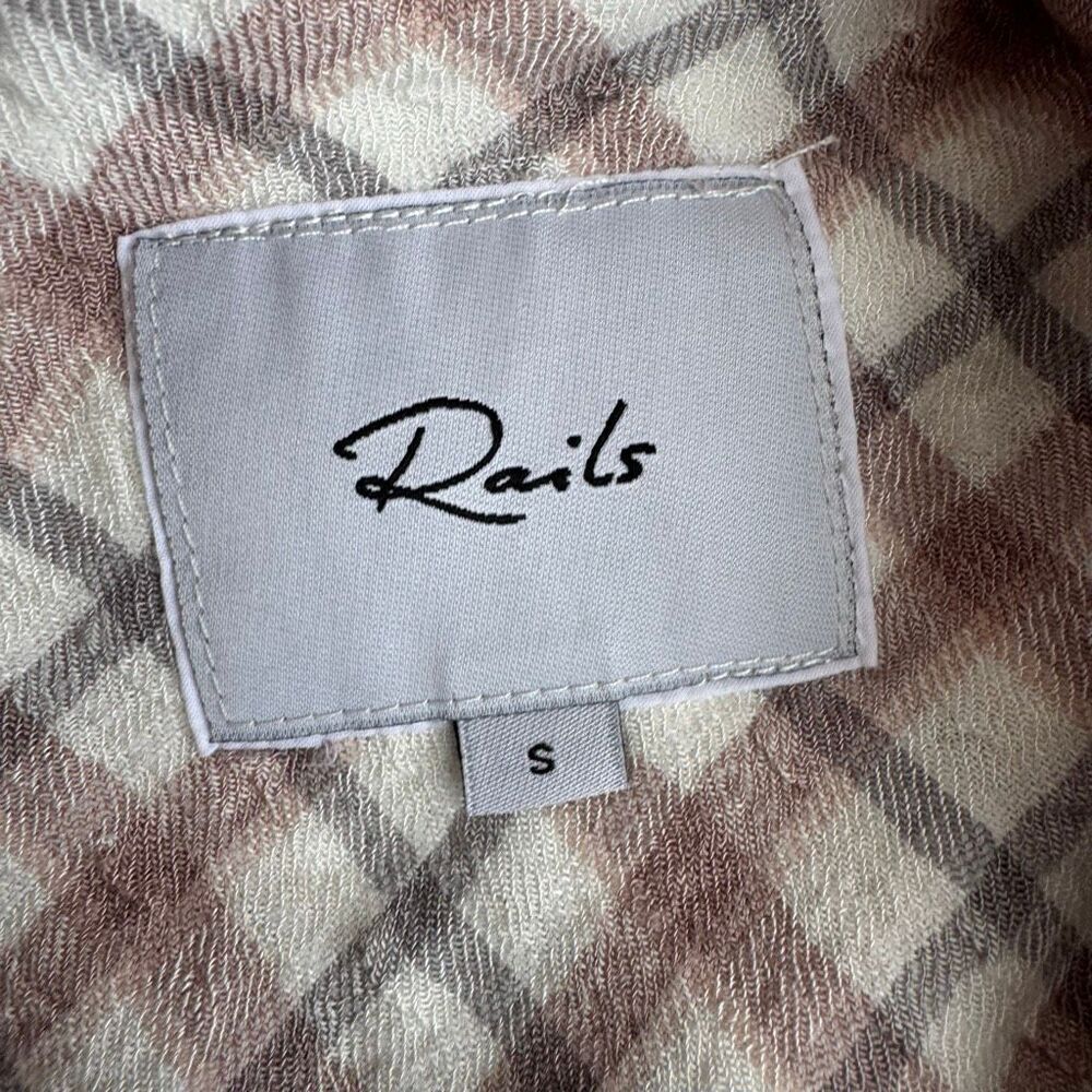 Nwot Rails Brady Button Up Plaid Relaxed Shirt To… - image 6